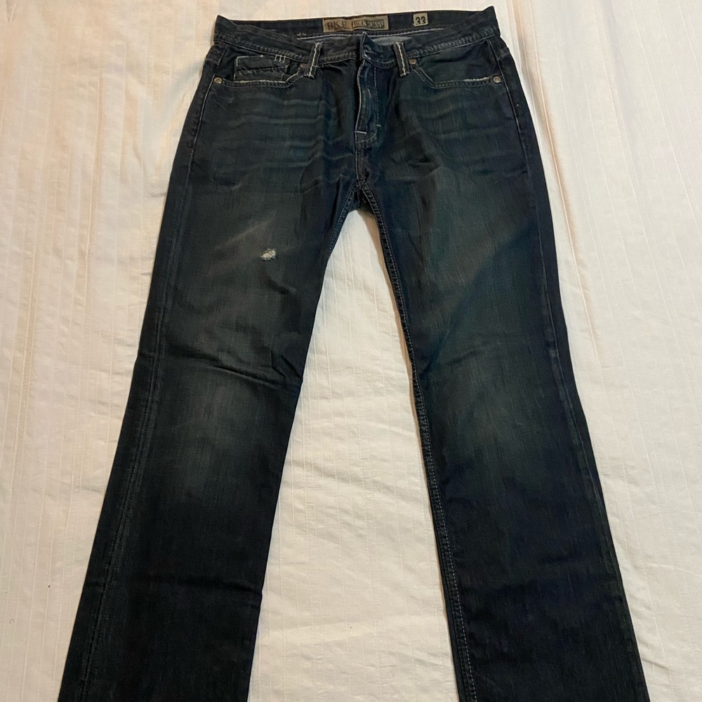 Men’s BKE jeans. Dark blue, vintage wash. 33L (long)